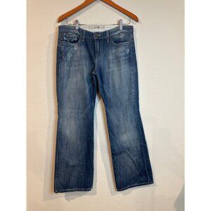 Joe's Jeans Med Wash Distressed Bootcut Jeans
